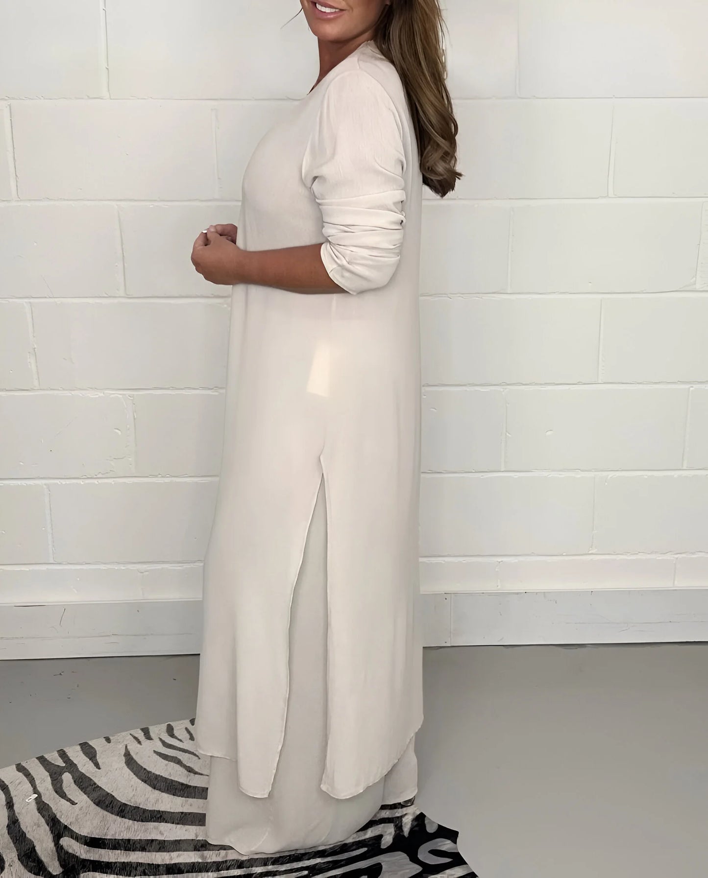 Philomène - Ensemble deux pièces chemisier et pantalon fluide