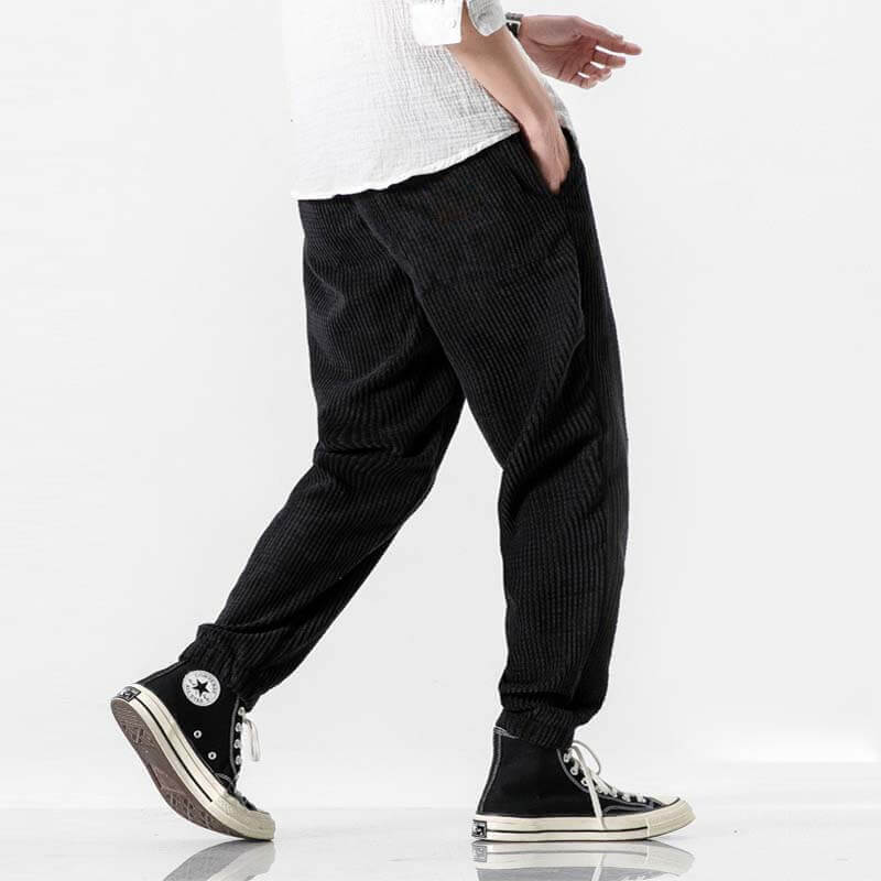 Alain – Pantalon en velours côtelé décontracté chic