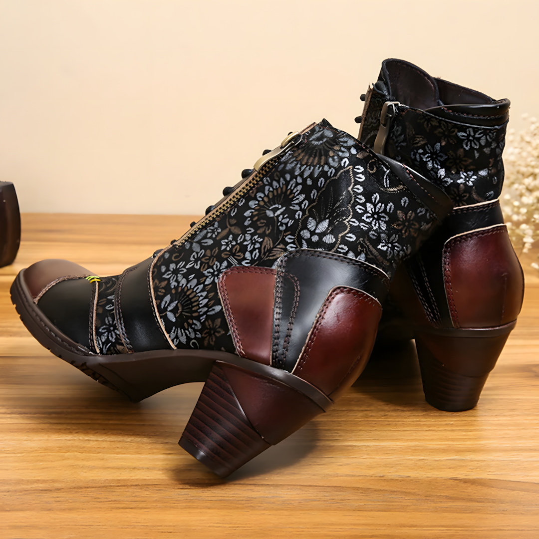 Zoja - Bottines imperméables à motif floral