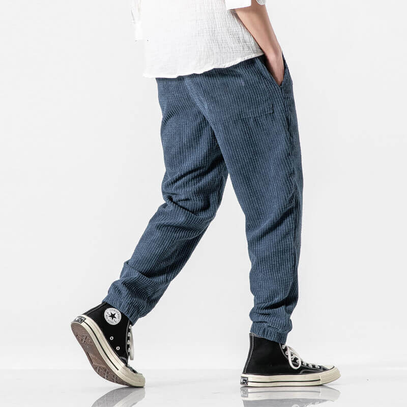 Alain – Pantalon en velours côtelé décontracté chic