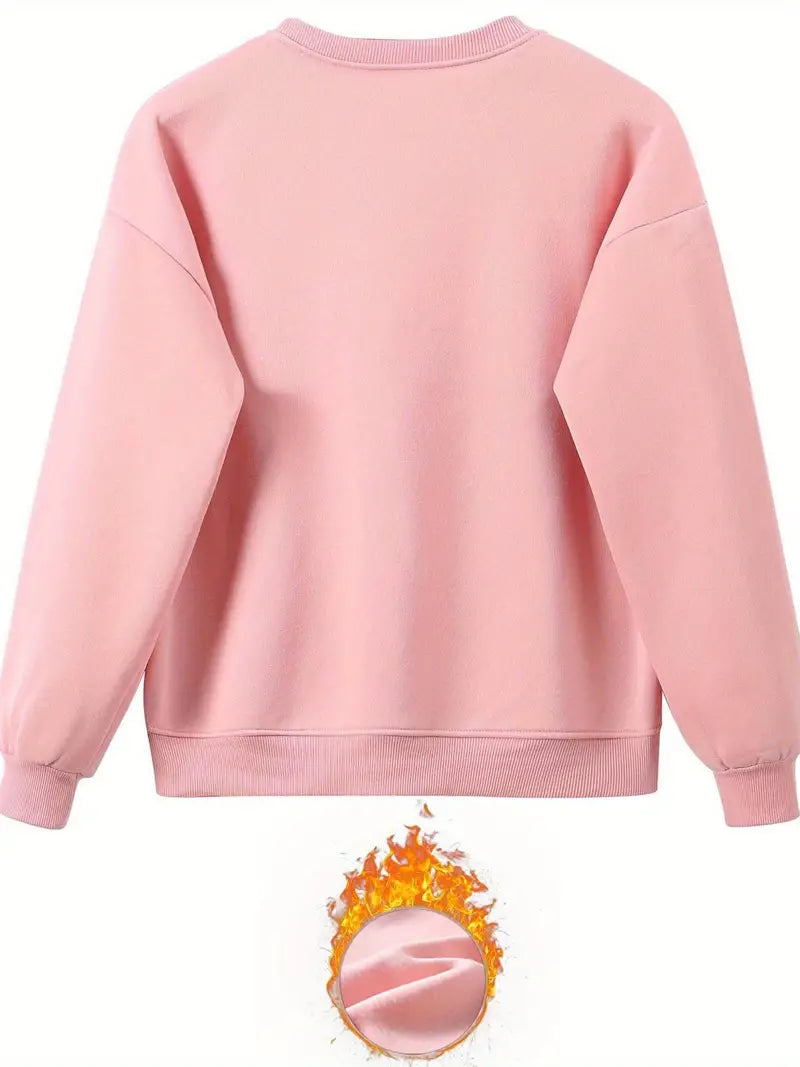 Bratomira - Ensemble pull et jogging à imprimé battement de cœur