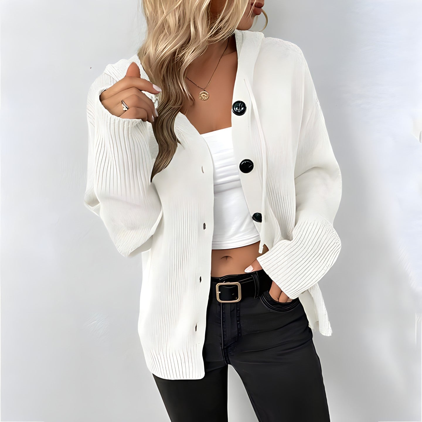 Vilde – Cardigan à capuche