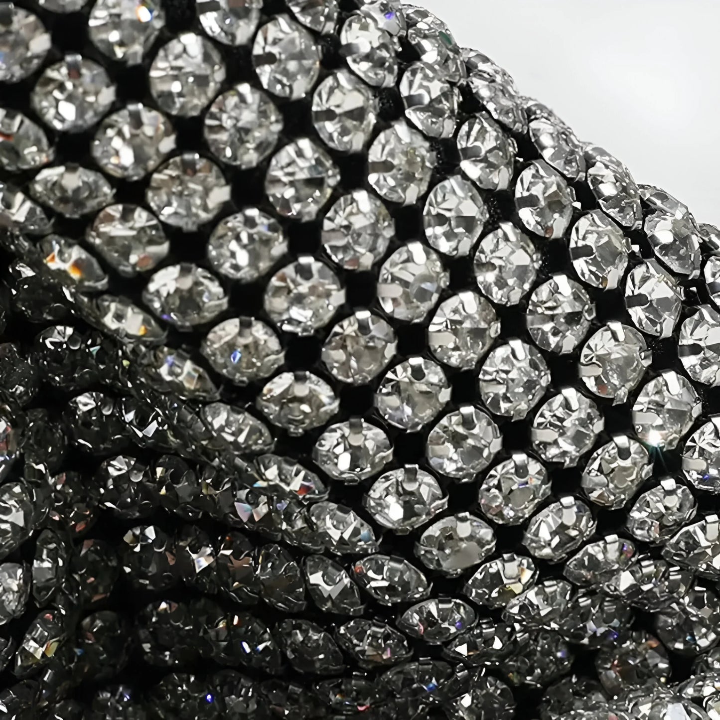 Brilly – Sac en cristal argenté Stardust
