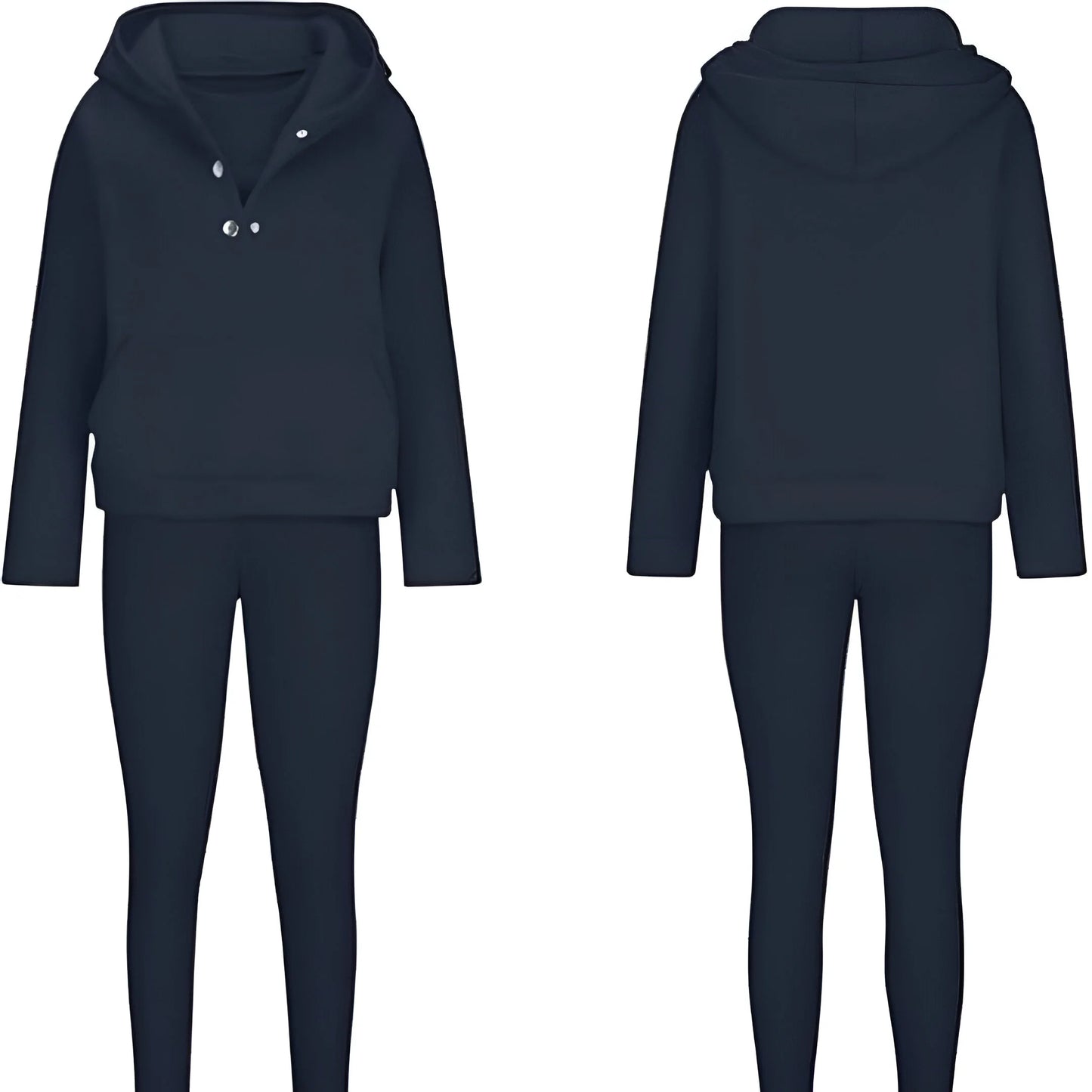 Elara – Ensemble sweat-shirt trois pièces décontracté et confortable