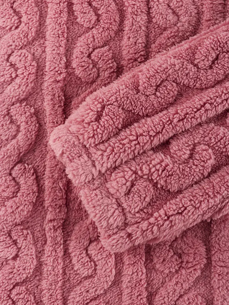 Strzeżymira - Ensemble décontracté en peluche avec pull et pantalon