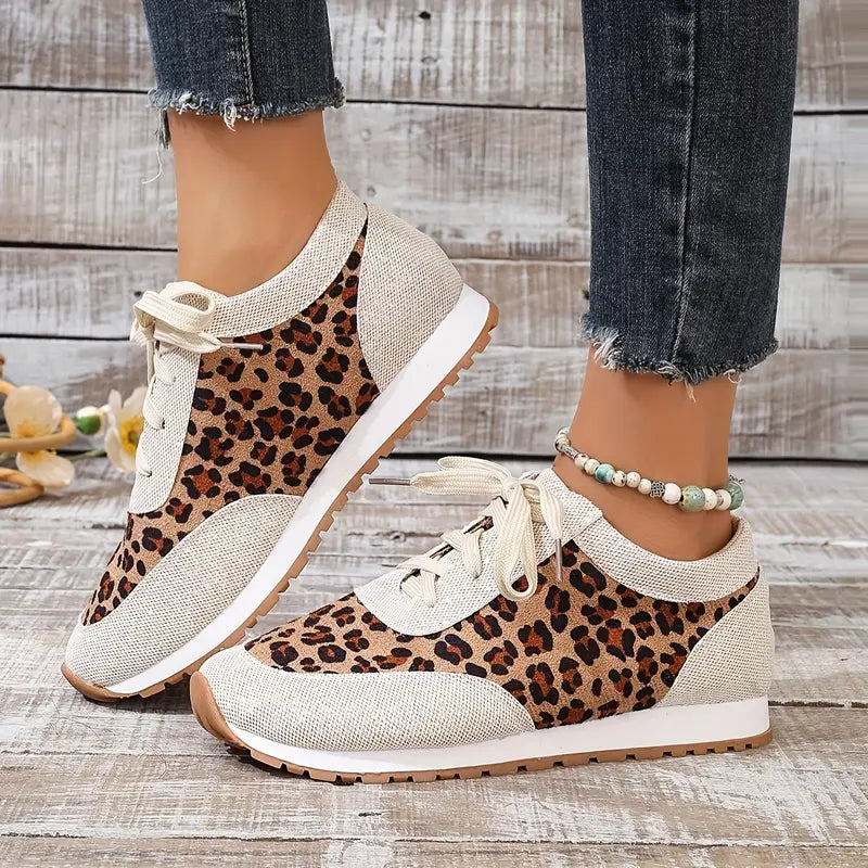 WILMA - BASKETS CONFORTABLES À IMPRIMÉ LÉOPARD