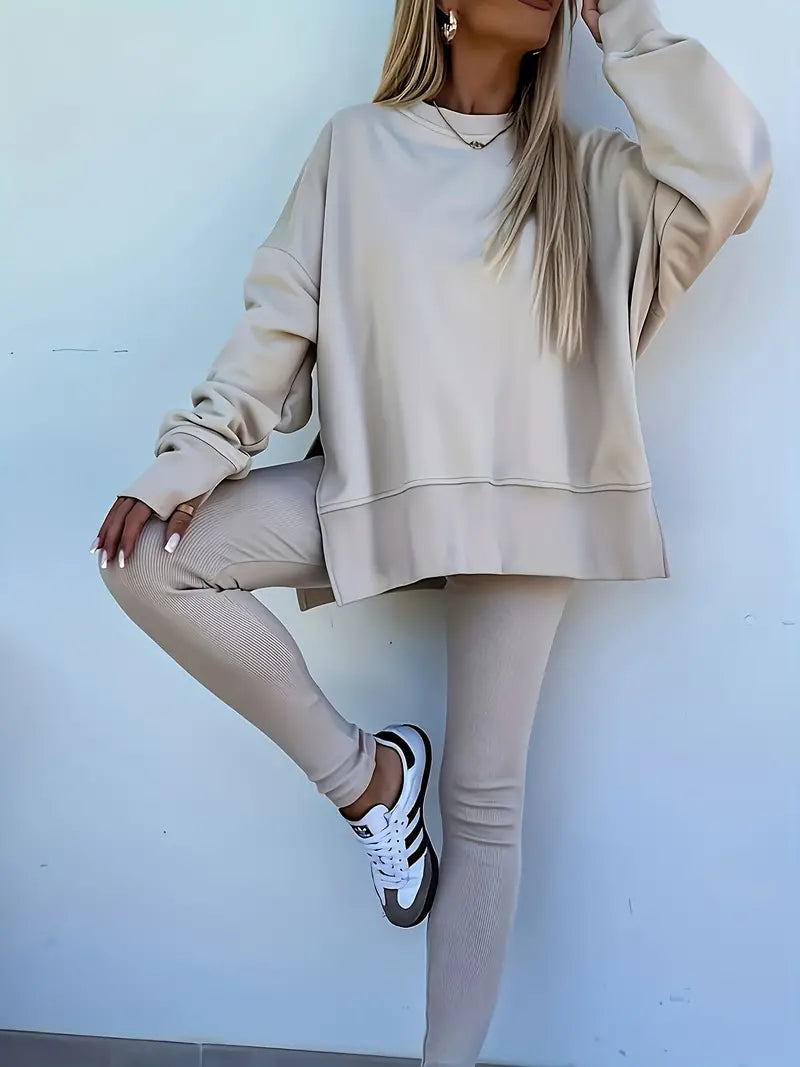 Niezabudka - Ensemble sweat-shirt et legging décontracté pour femme