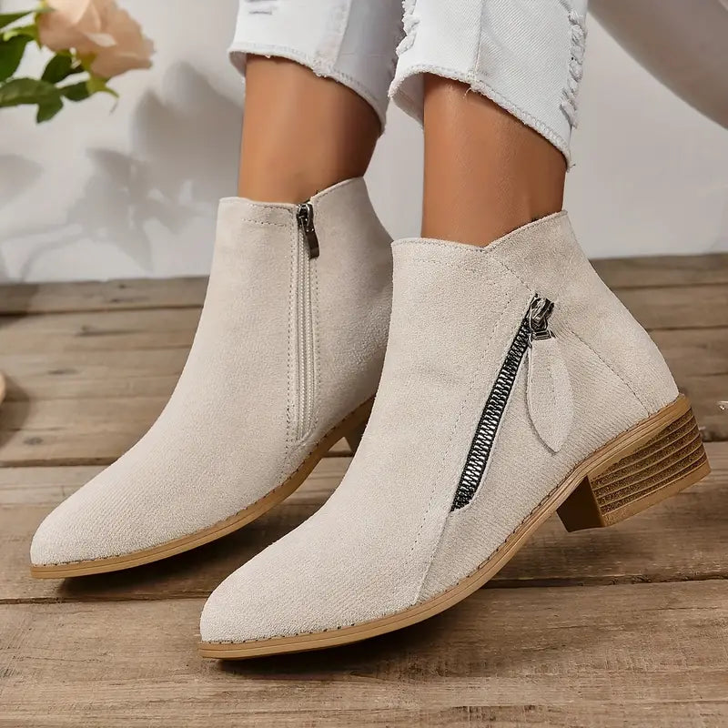 MAAIKE - BOTTINES ZIPPÉES RÉTRO