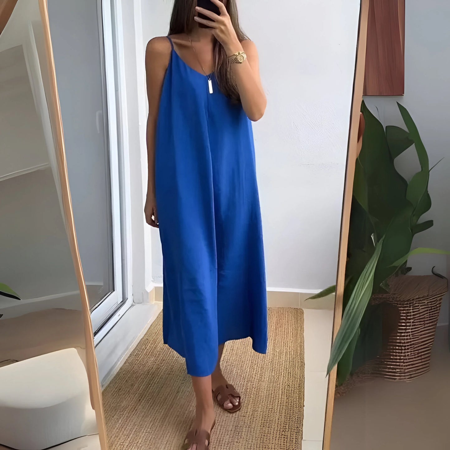 Léna – Robe longue minimaliste