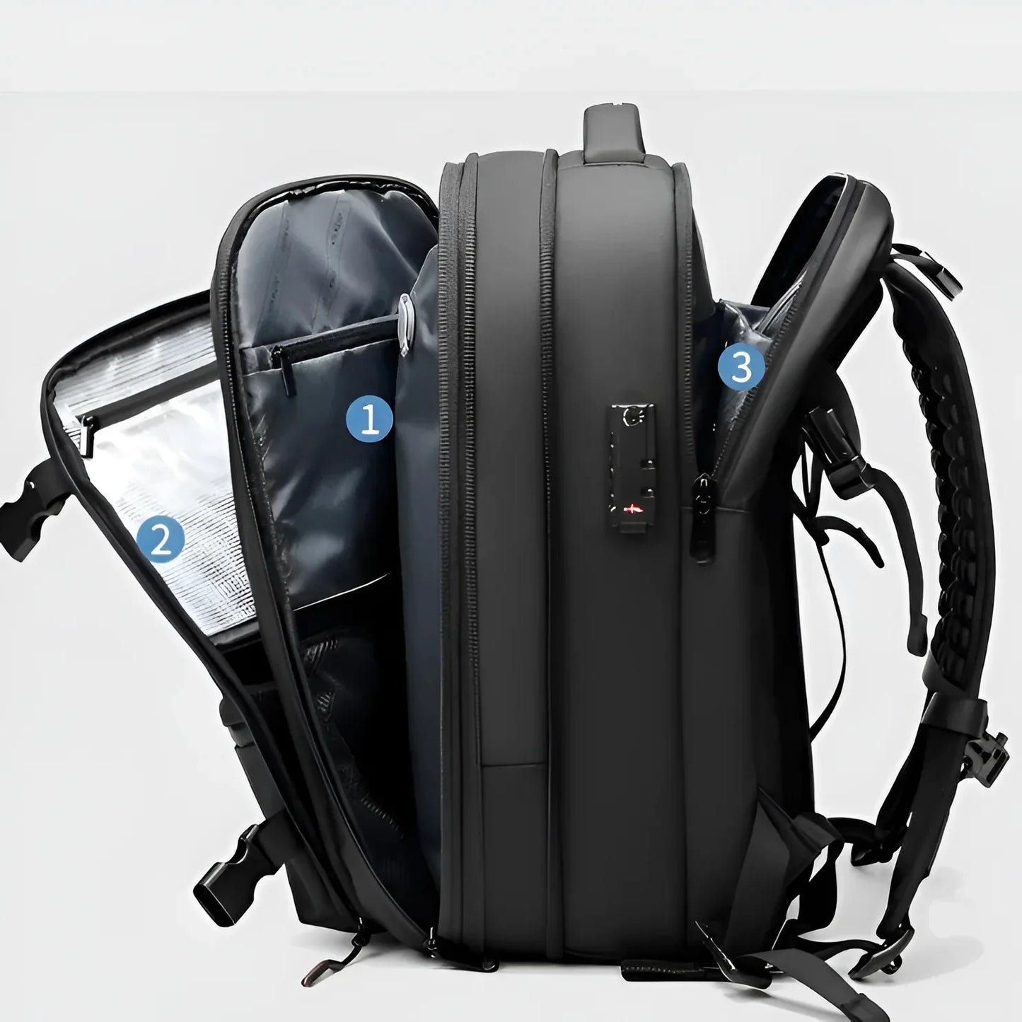 Dżesika - Sac à dos de voyage avec compression sous vide