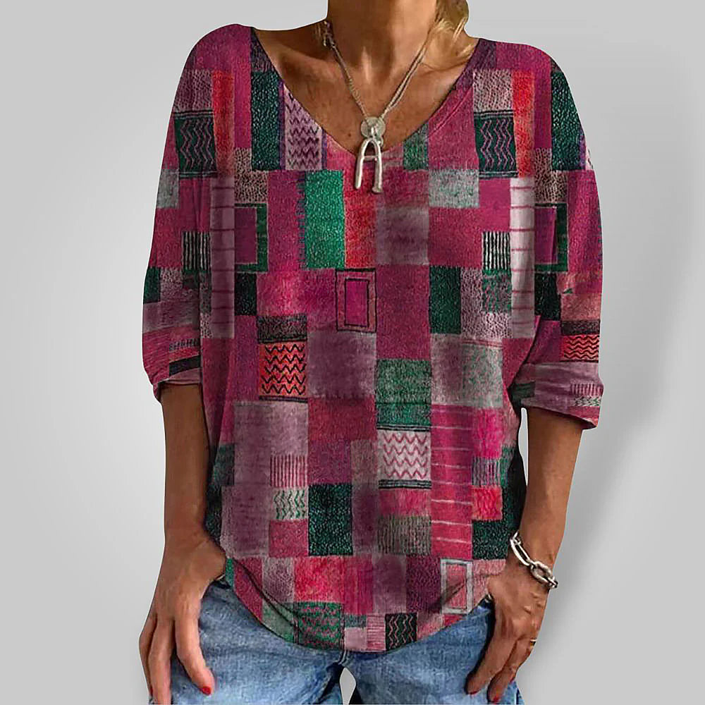 Romy - Chemisier Artistique Boho Chic