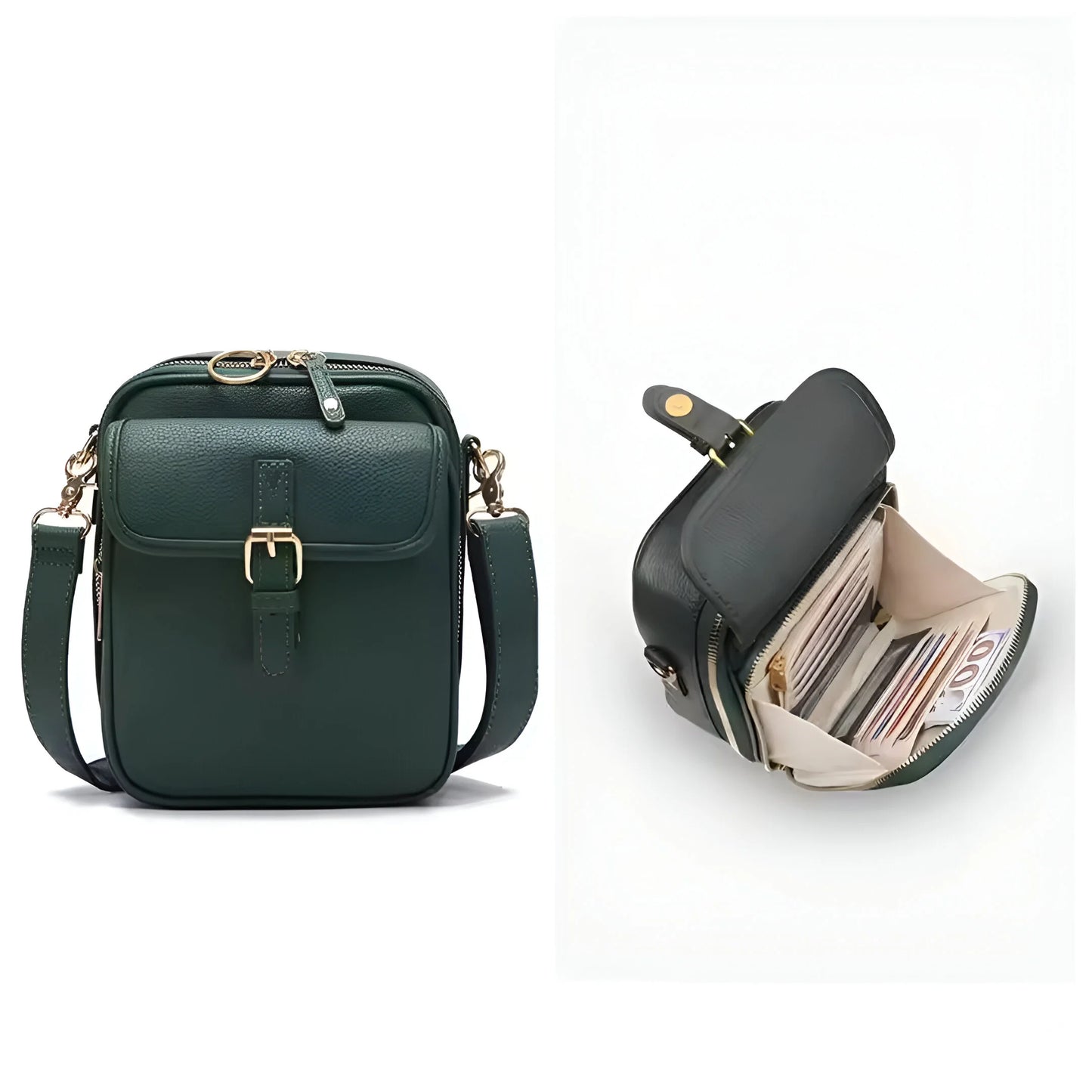 Victor – Sac portefeuille à bandoulière en cuir Heritage
