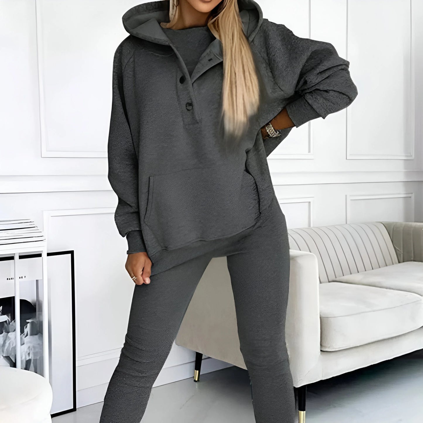 Elara – Ensemble sweat-shirt trois pièces décontracté et confortable