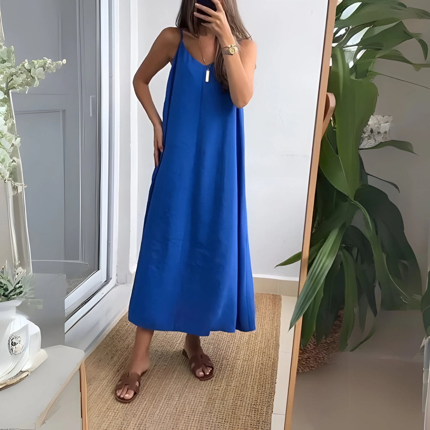Léna – Robe longue minimaliste