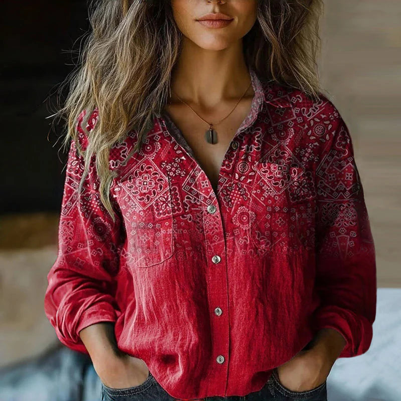 Sasha - La blouse Rouge Radiant