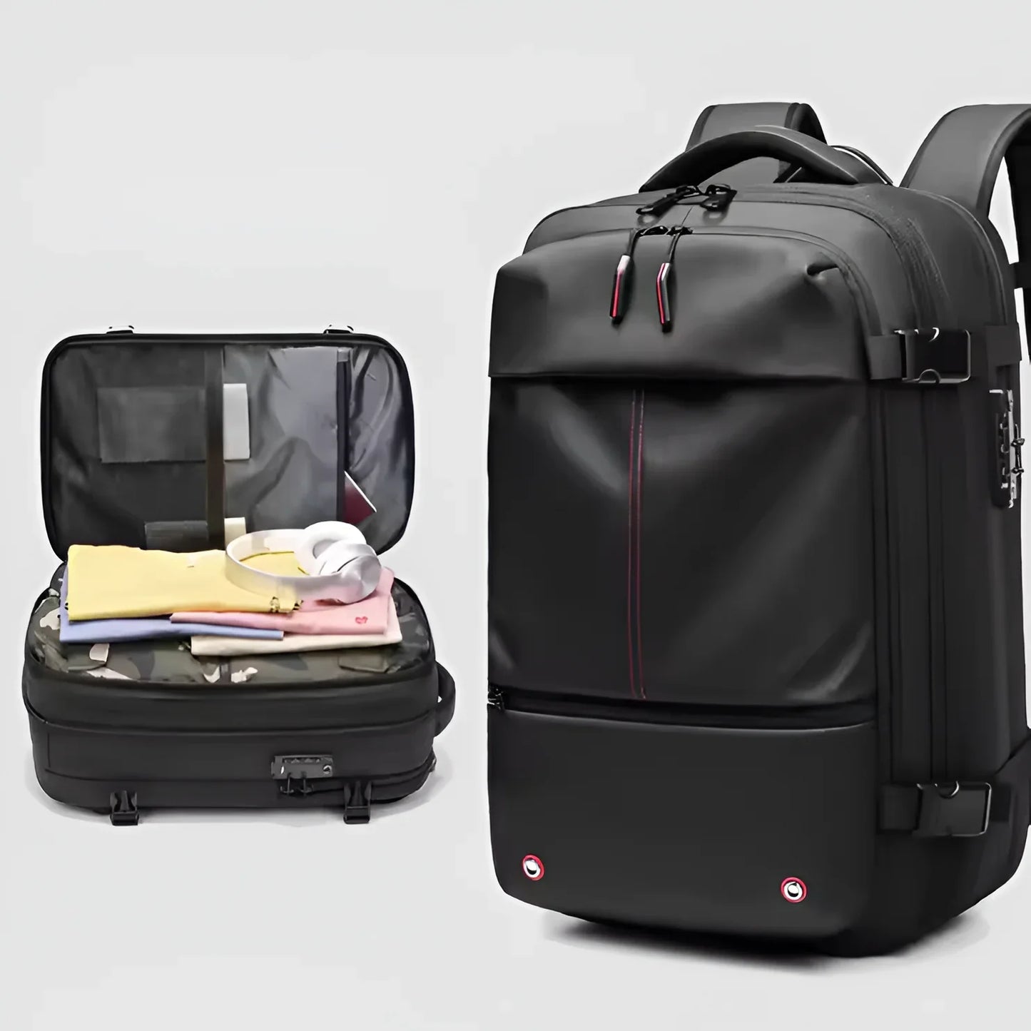 Dżesika - Sac à dos de voyage avec compression sous vide