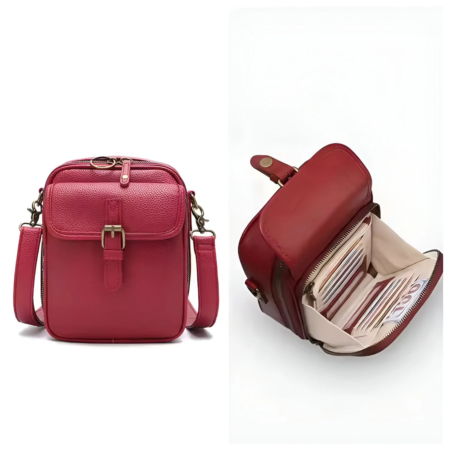 Victor – Sac portefeuille à bandoulière en cuir Heritage