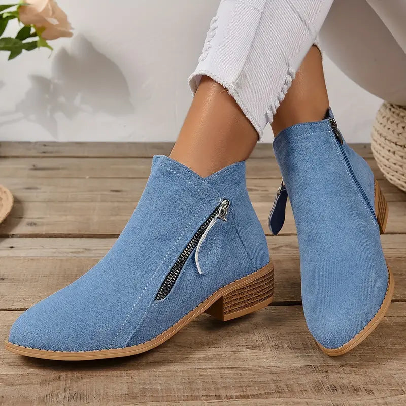 MAAIKE - BOTTINES ZIPPÉES RÉTRO