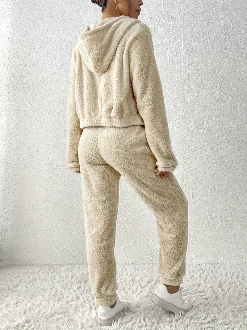 Ostroboga - Ensemble pantalon en peluche pour femme