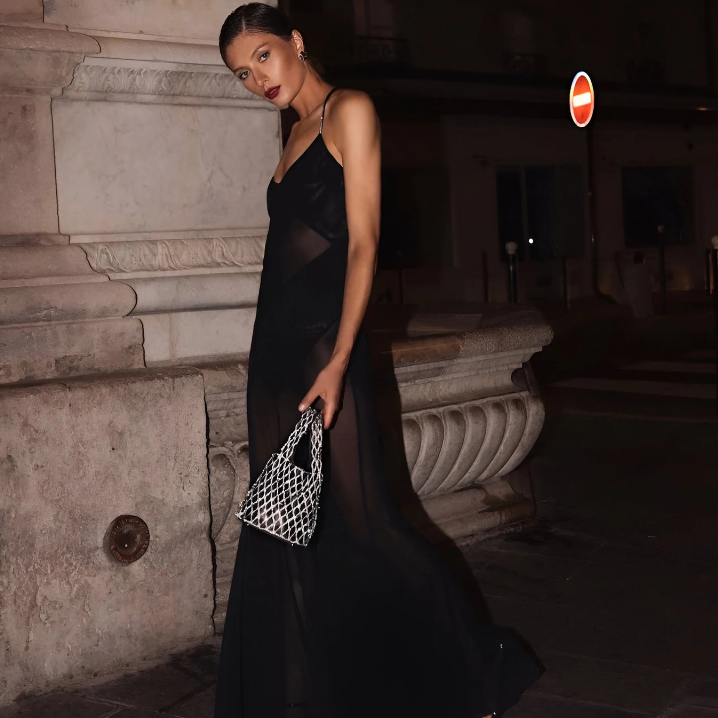 Brilly – Sac en cristal gris