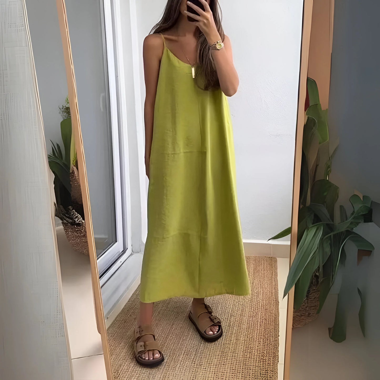 Léna – Robe longue minimaliste