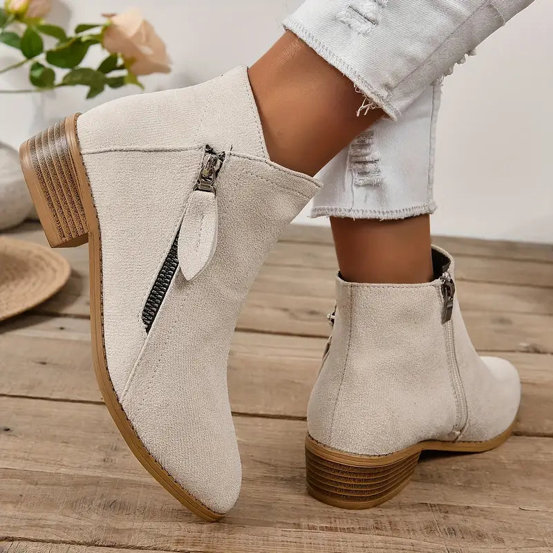 MAAIKE - BOTTINES ZIPPÉES RÉTRO