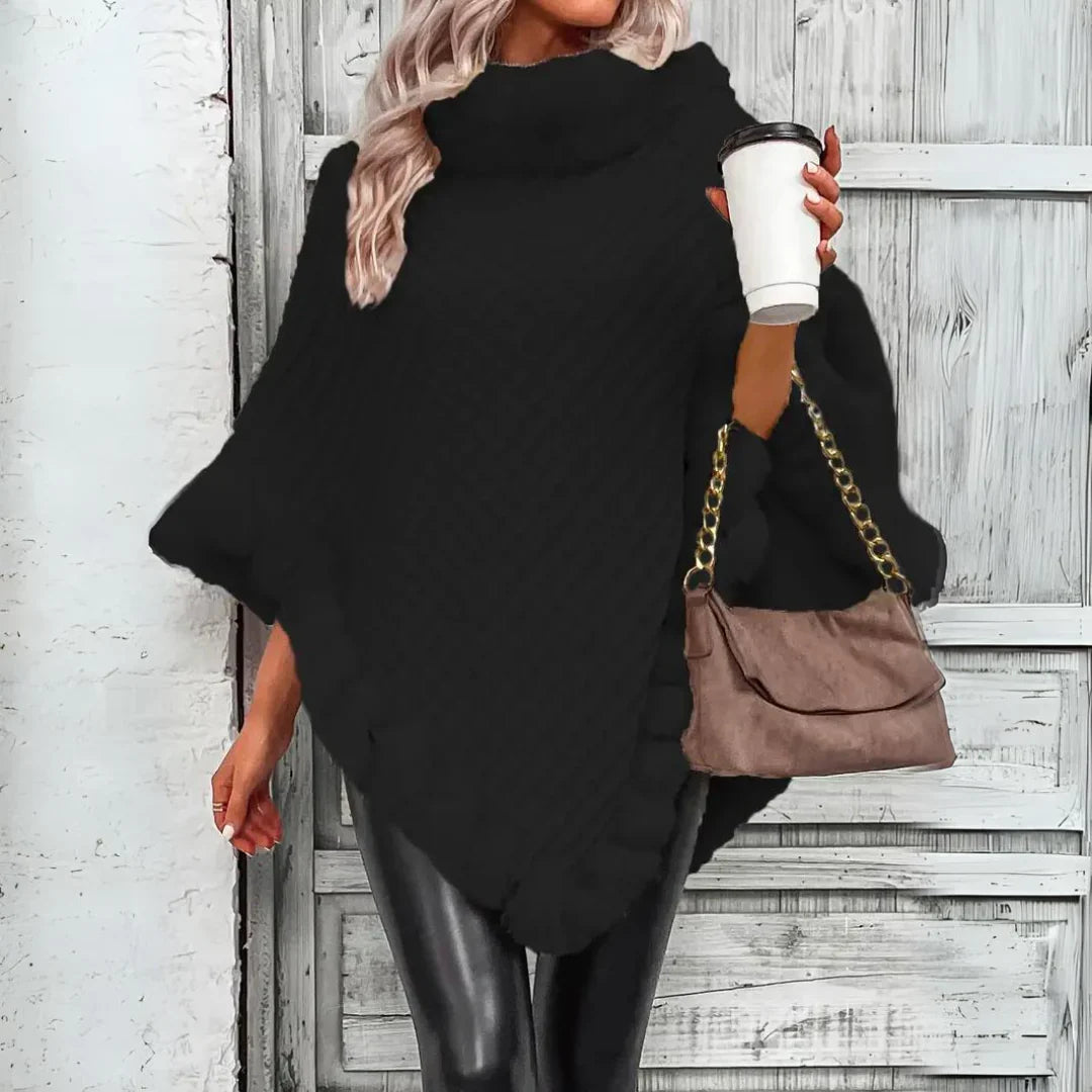 Hilda – Cape en tricot chaude et mignonne