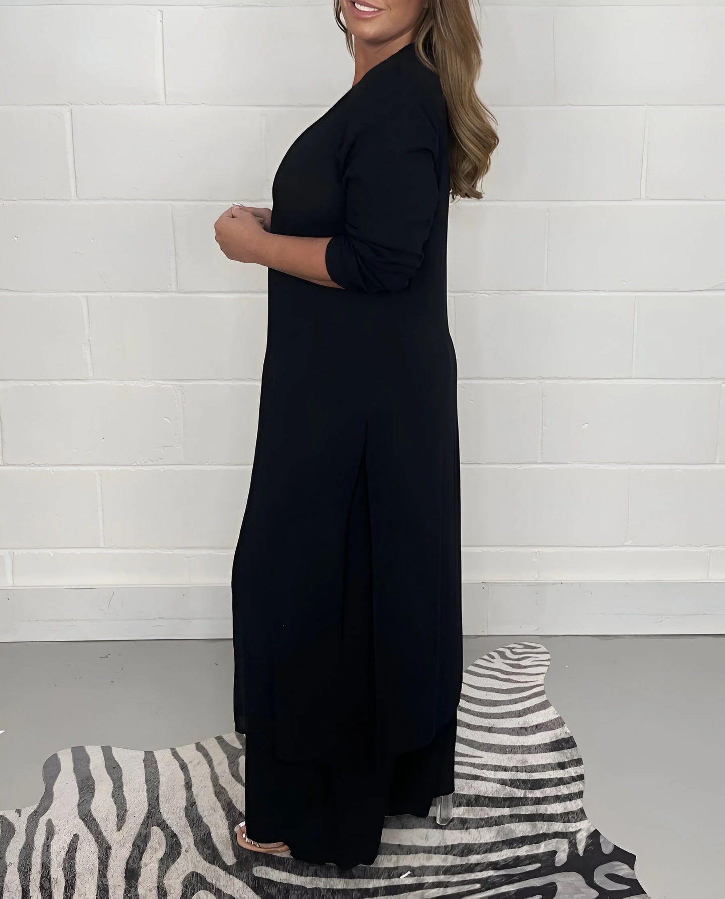 Philomène - Ensemble deux pièces chemisier et pantalon fluide