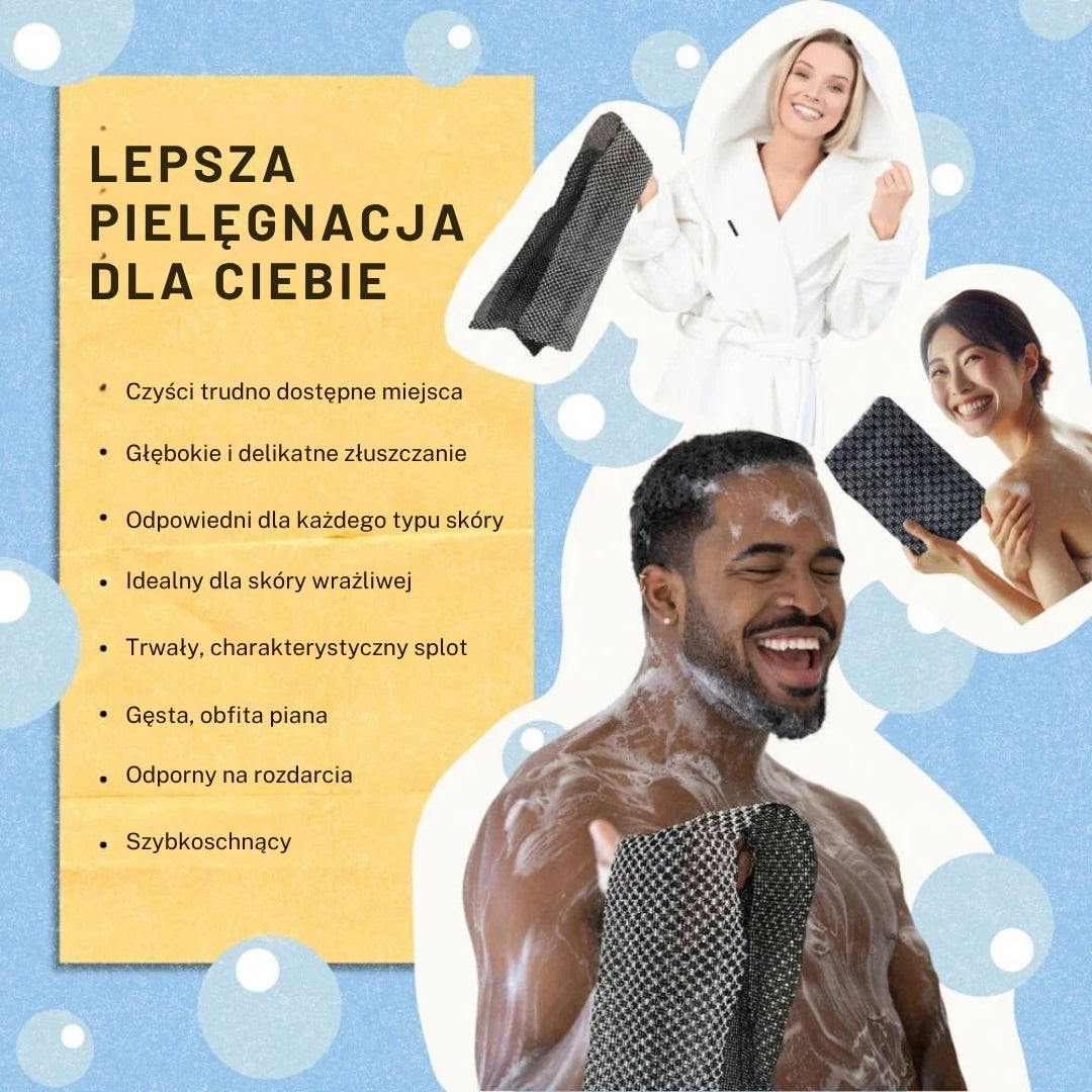 Gerlak™ Ręcznik Peelingujący Antybakteryjny