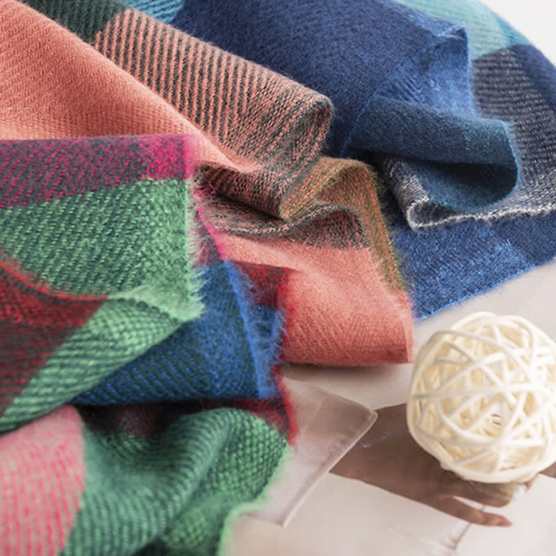 "Anais - Écharpe à franges vibrante pour femme aux couleurs vives et accrocheuses"