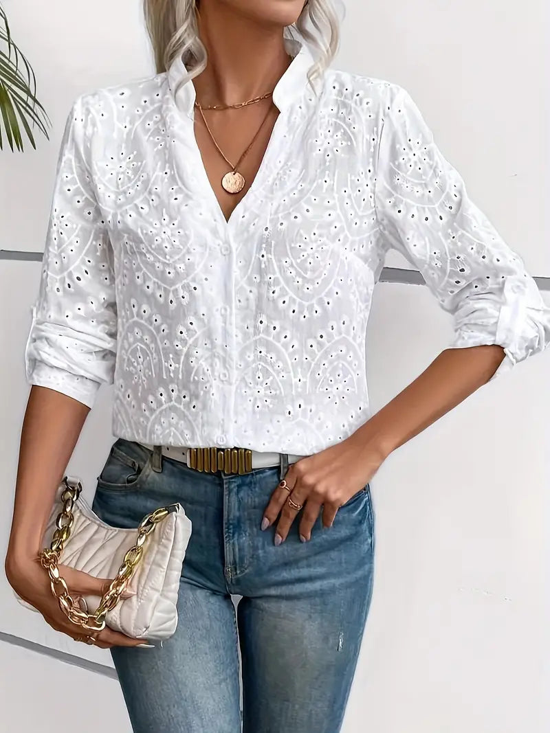 MILOU | BLOUSE ÉLÉGANTE AVEC MOTIF BOHO