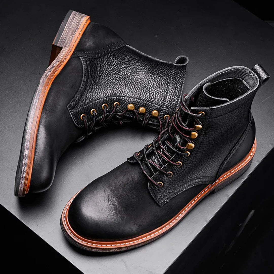 Bjorn – Bottes en cuir vintage pour homme