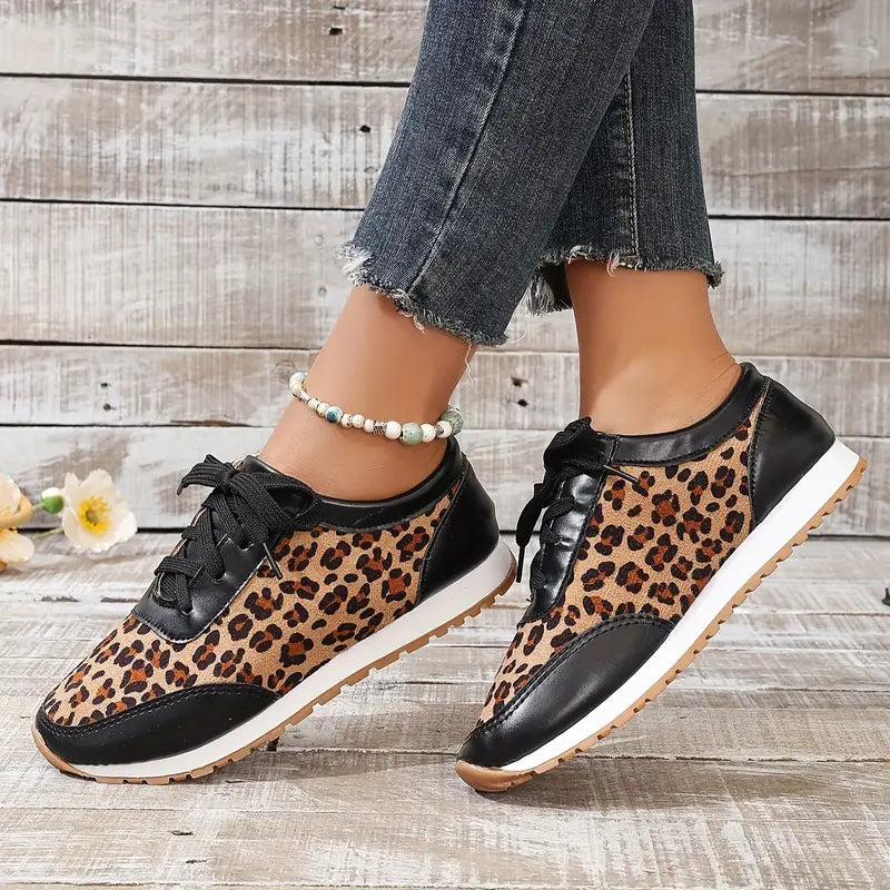 WILMA - BASKETS CONFORTABLES À IMPRIMÉ LÉOPARD