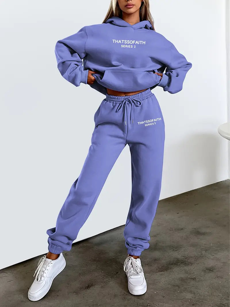 Daromira - Ensemble sweat à capuche et pantalon de jogging avec imprimé