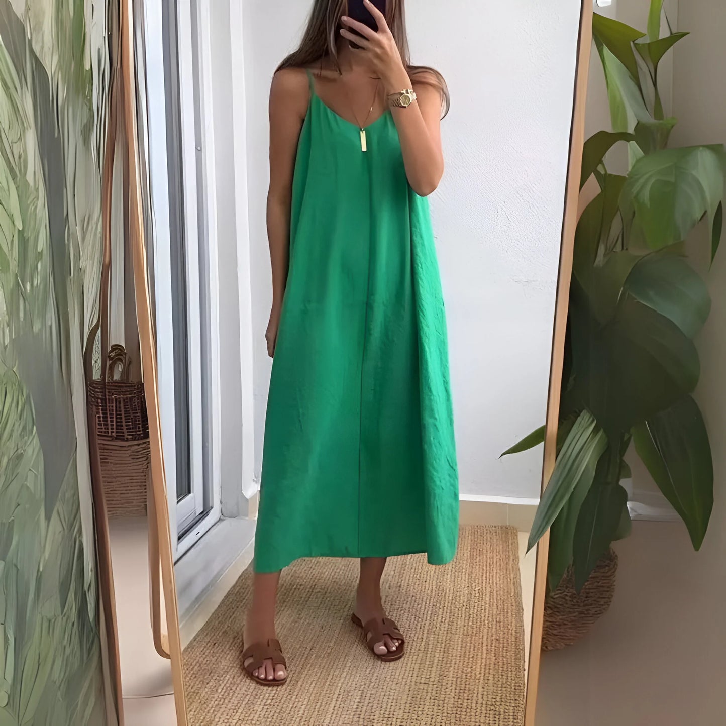 Léna – Robe longue minimaliste