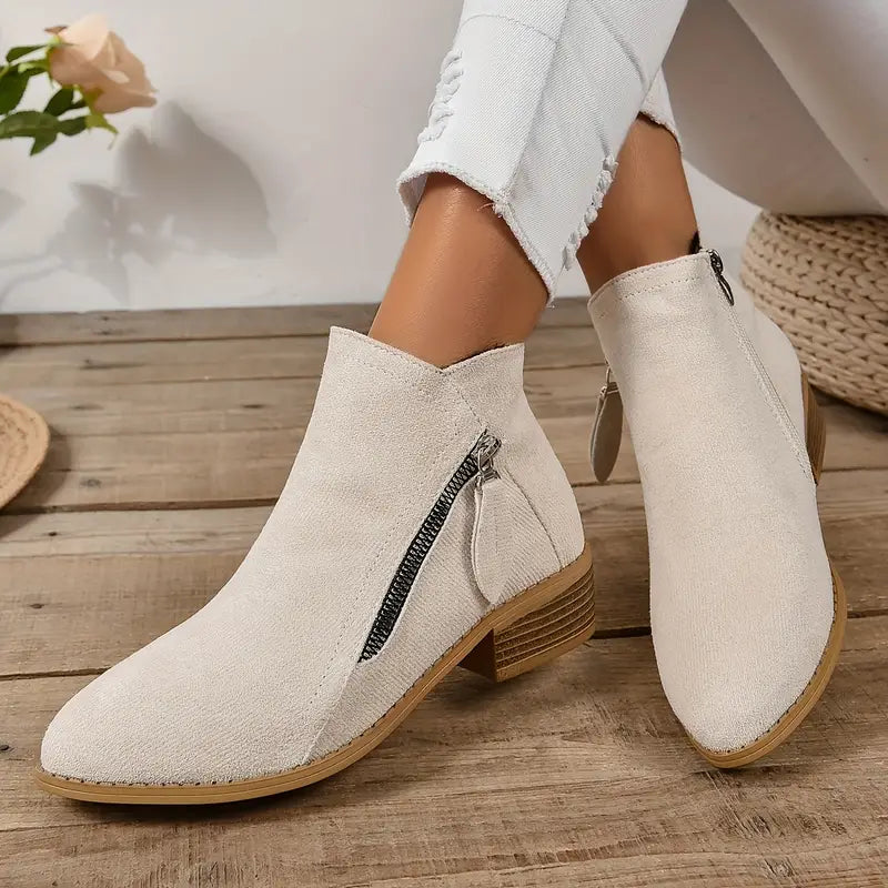 MAAIKE - BOTTINES ZIPPÉES RÉTRO