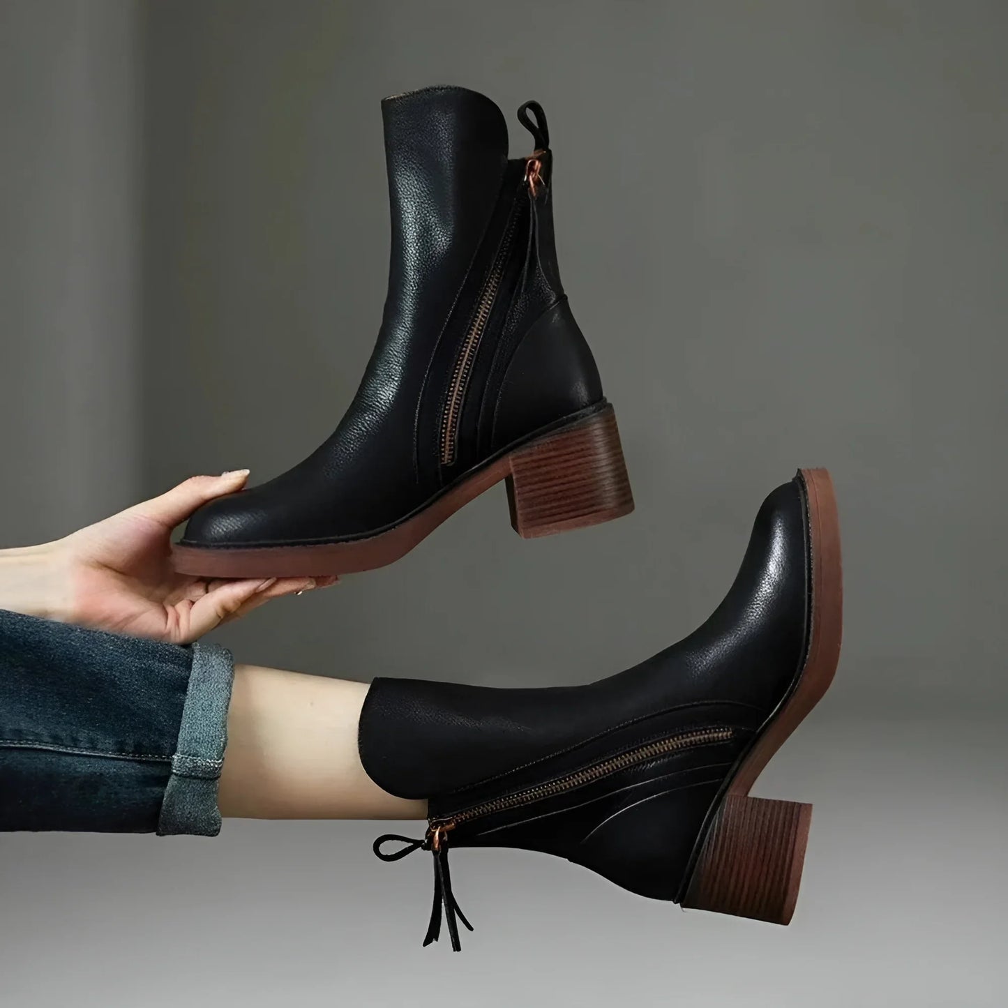 Anna – Bottines en cuir