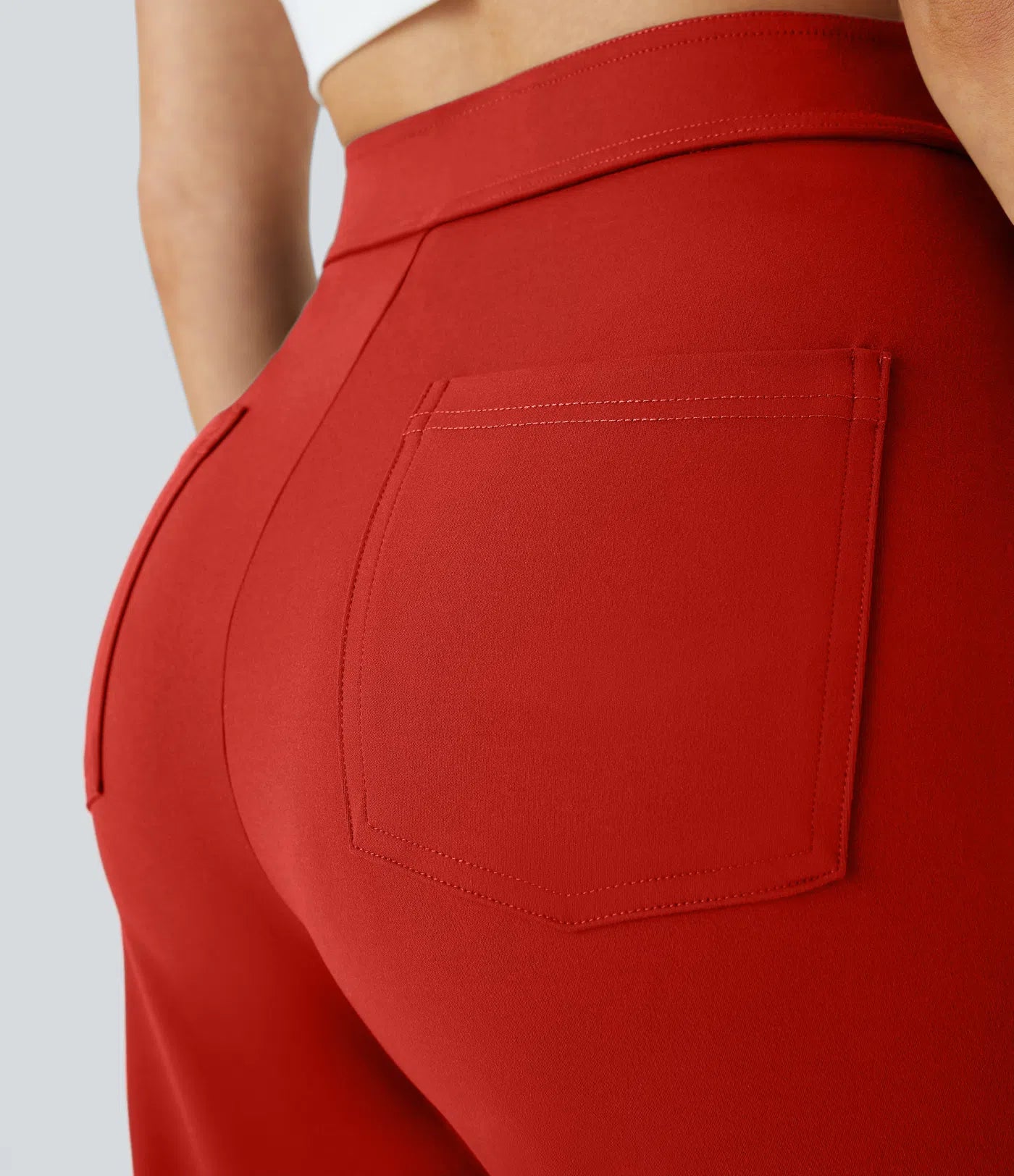 Noé – Pantalon large taille haute à boutons