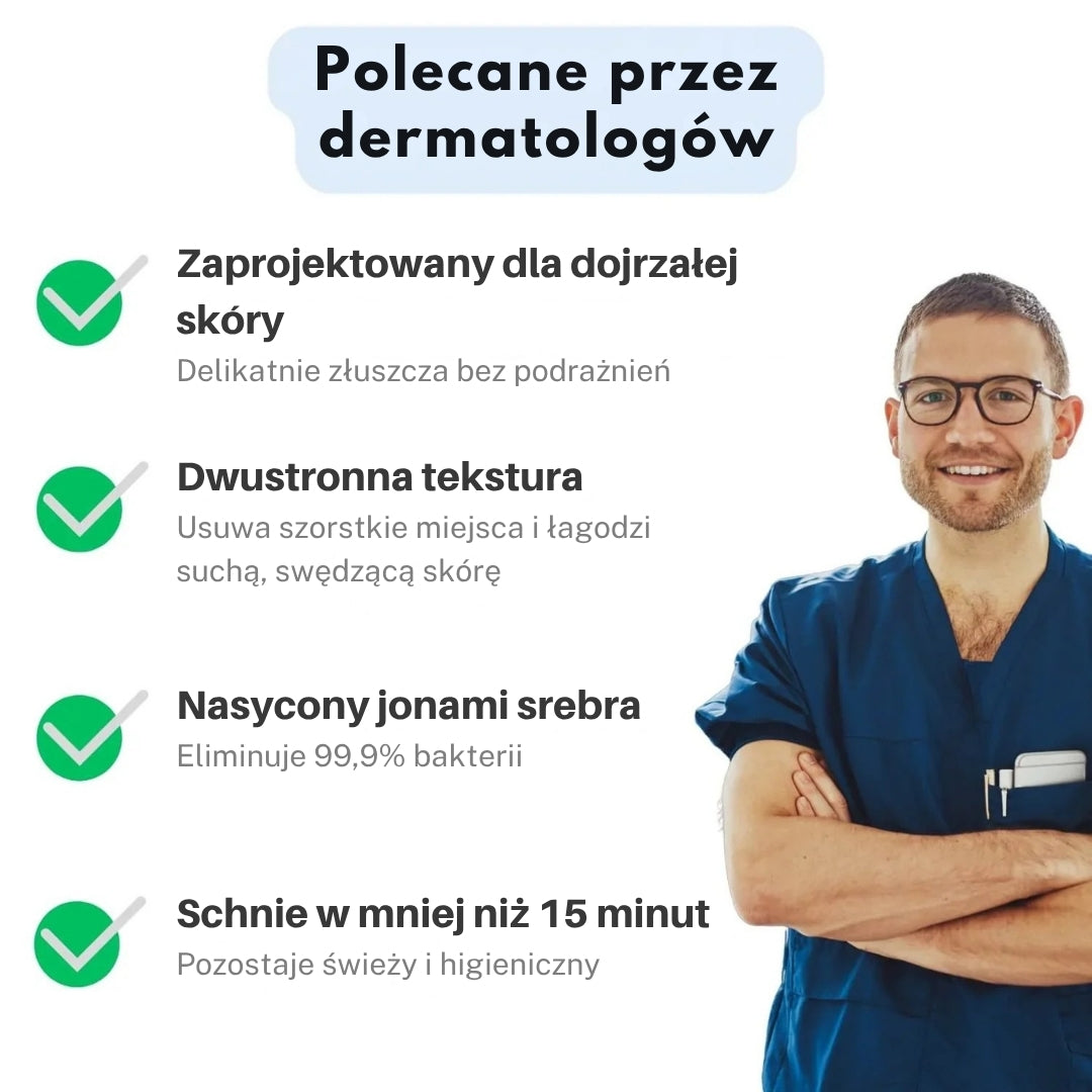 Gerlak™ Ręcznik Peelingujący Antybakteryjny