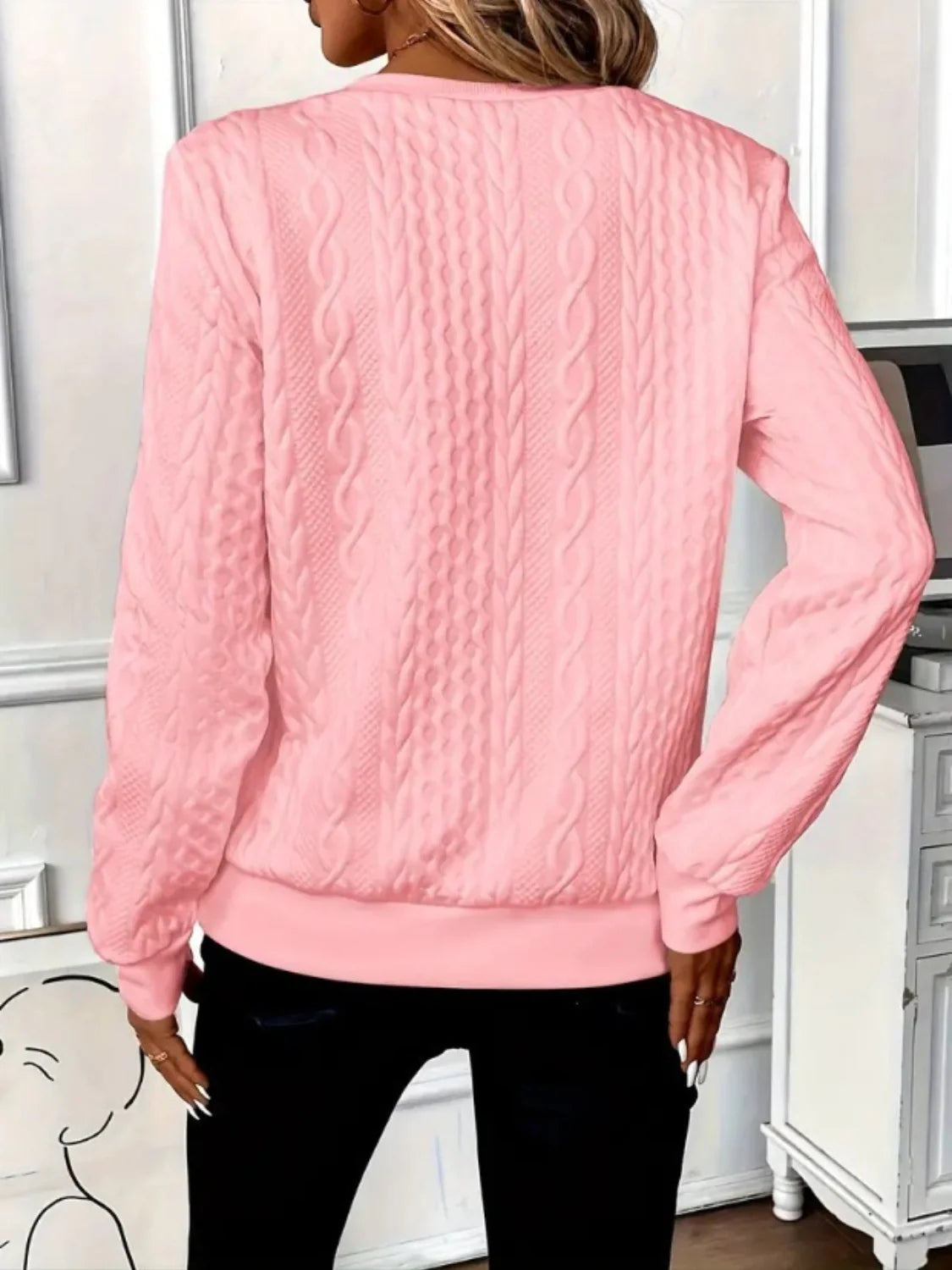 Sabine – Pull zippé en maille torsadée chic