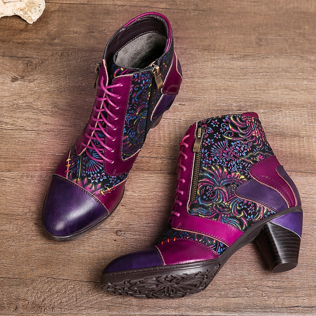 Zoja - Bottines imperméables à motif floral