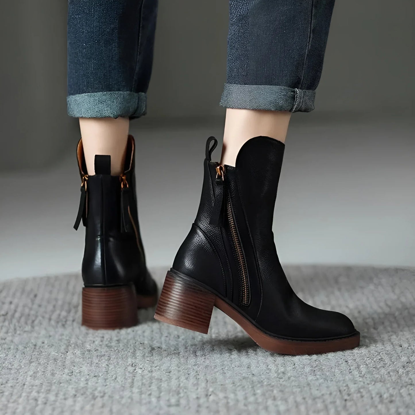 Anna – Bottines en cuir