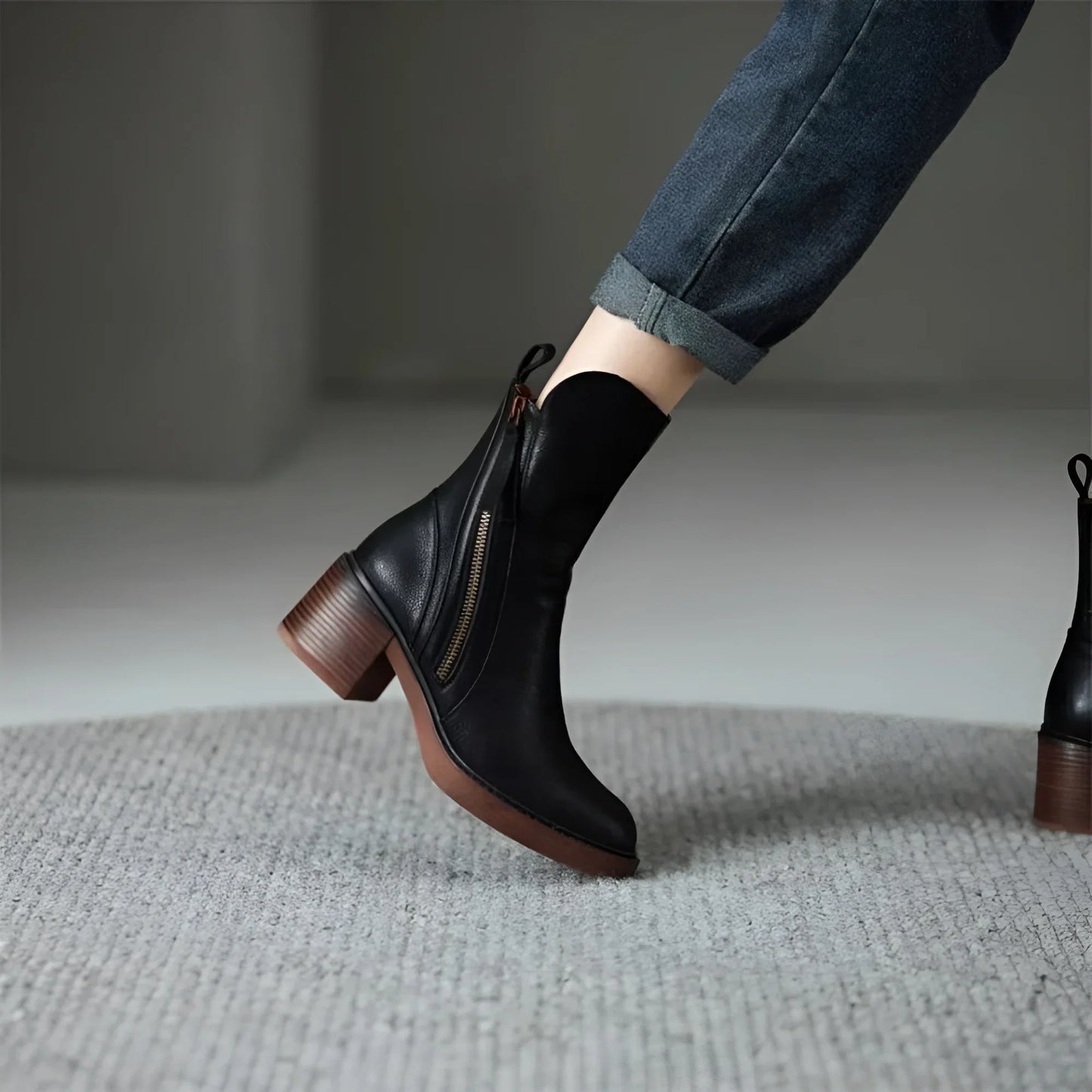 Anna – Bottines en cuir
