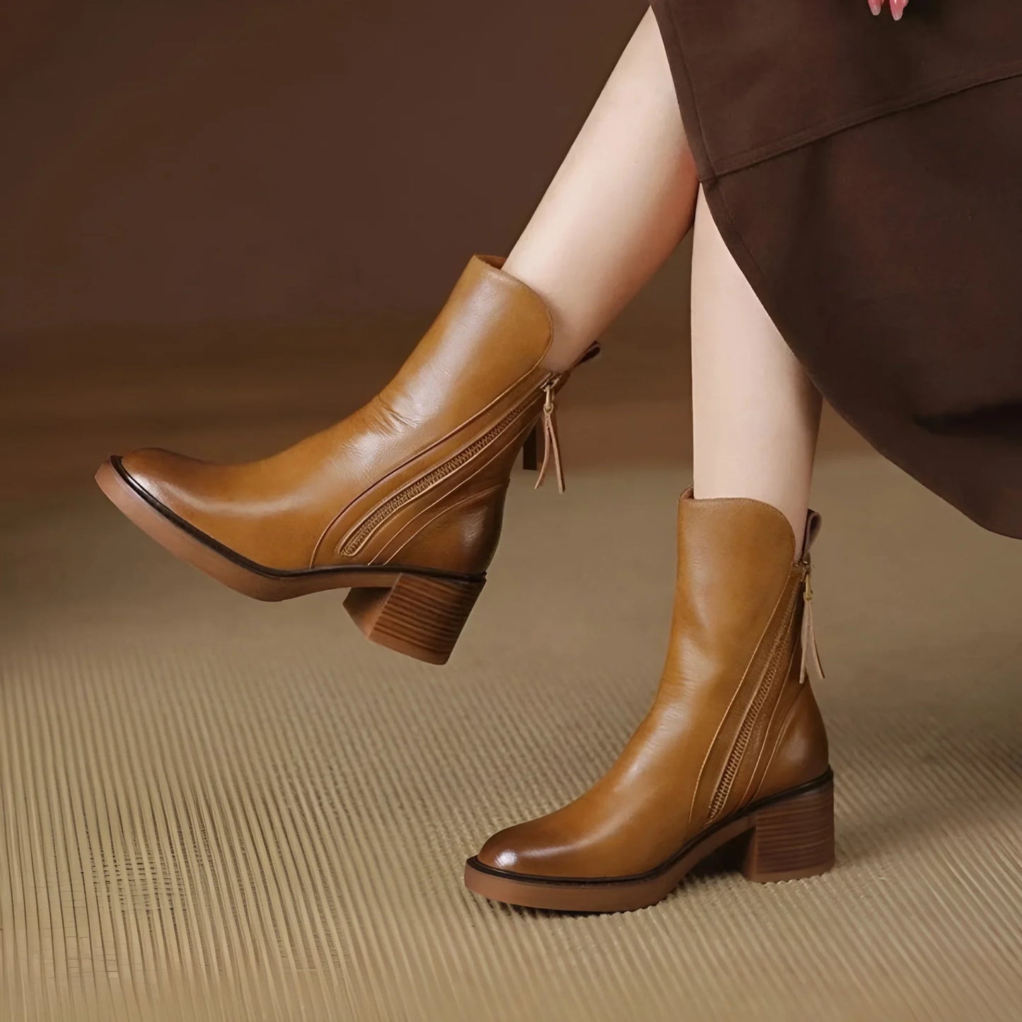 Anna – Bottines en cuir