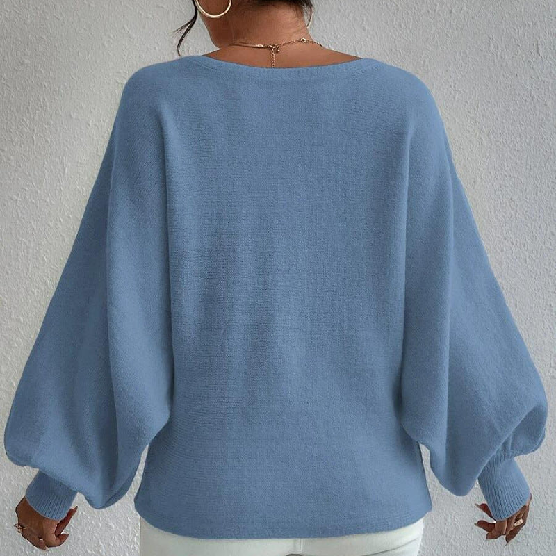 Svanhild – Pull ample à manches lanternes pour femme