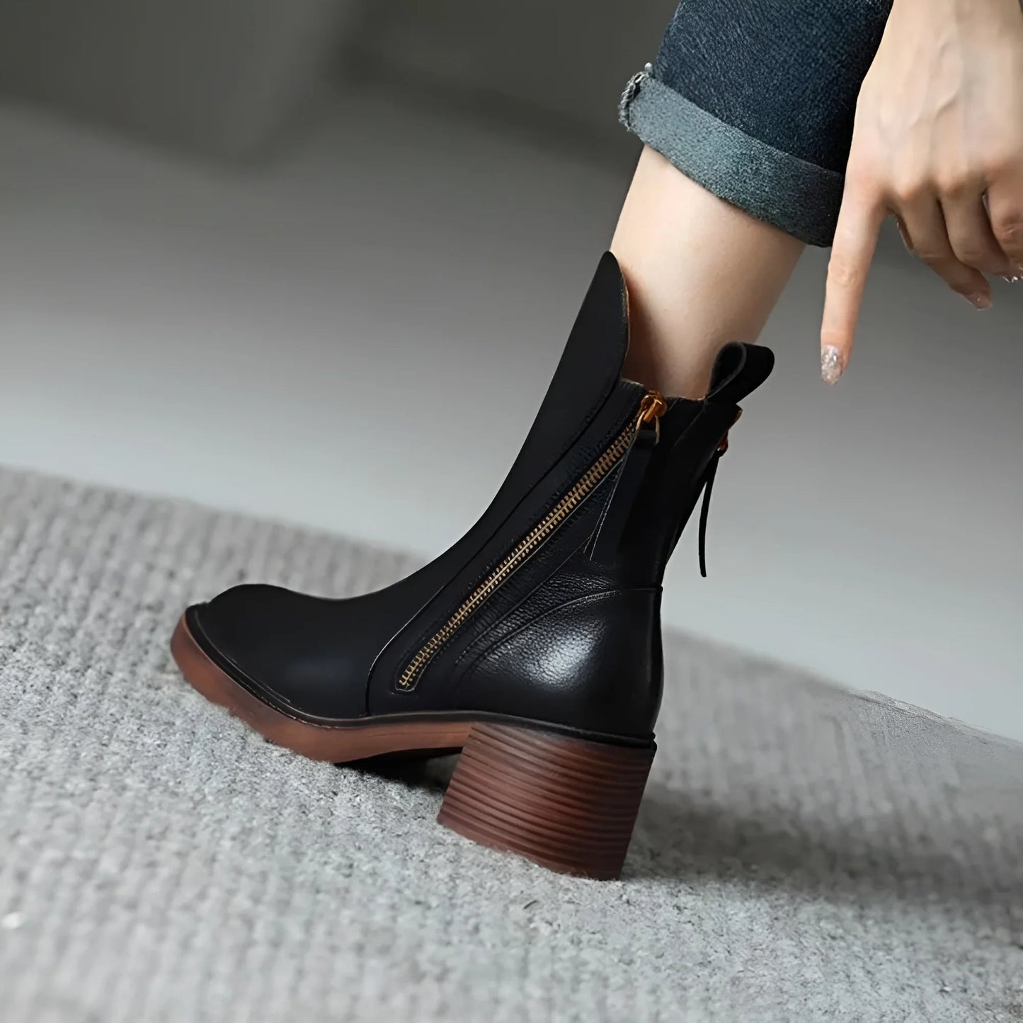 Anna – Bottines en cuir