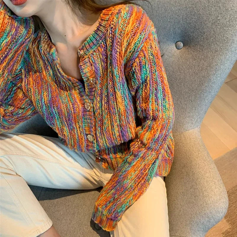 Miljøradna - Pull en tricot aux couleurs vives