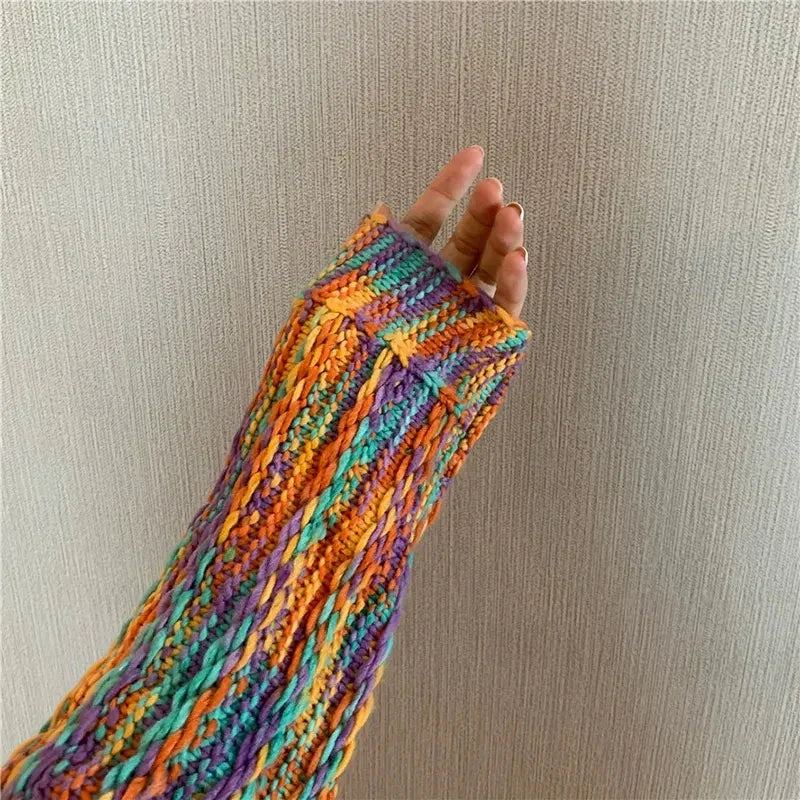 Miljøradna - Pull en tricot aux couleurs vives