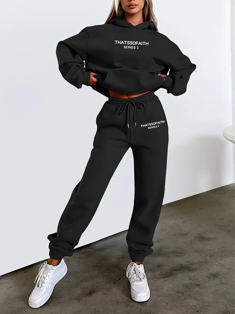 Daromira - Ensemble sweat à capuche et pantalon de jogging avec imprimé