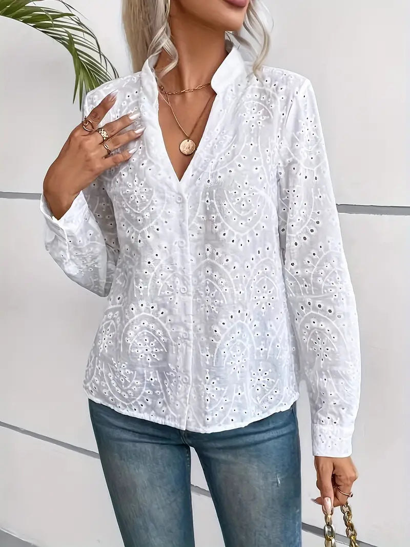 MILOU | BLOUSE ÉLÉGANTE AVEC MOTIF BOHO